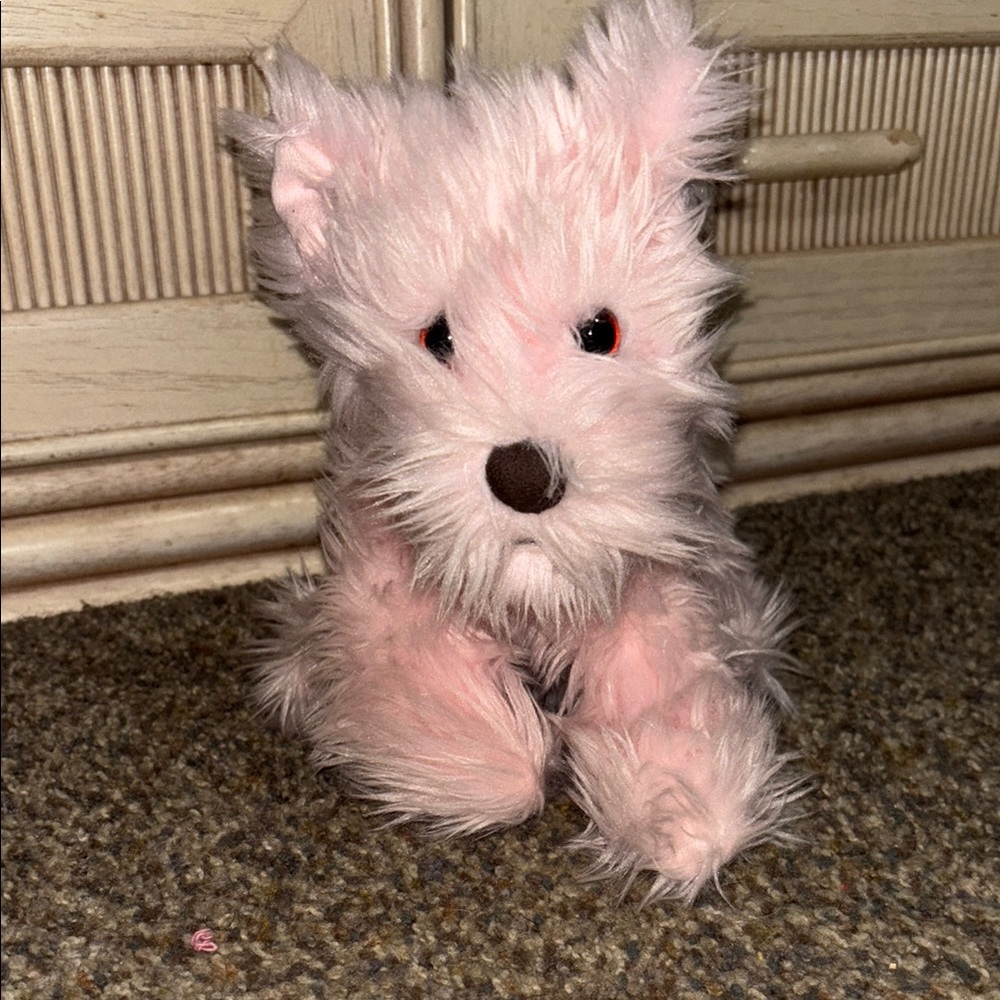 Juicy Couture Vintage Pink Scottie Terrier dog plush